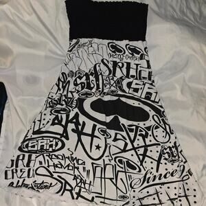 Black and white y2k bodycon